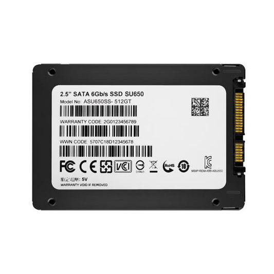 Disco Duro Interno SSD Adata 512GB SATA III SU650