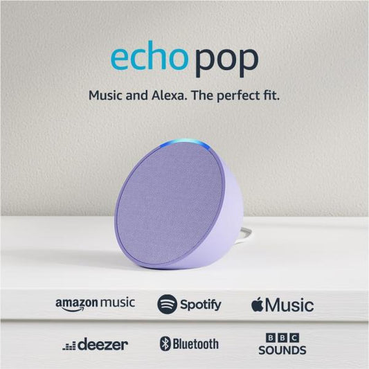 Dispositivo Inteligente Alexa Echo Pop (1.ª Generación) – Lavanda