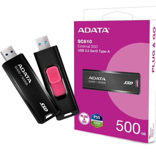 Disco Duro Externo SSD Adata 500GB USB 3.2 Gen2