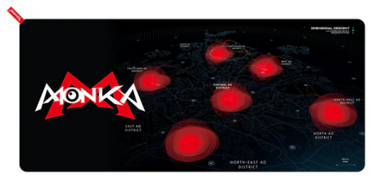 Mouse Pad G50 Monka Negro con  Rojo XL