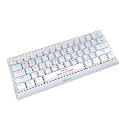 Teclado Gaming Marvo KG962G – Blanco