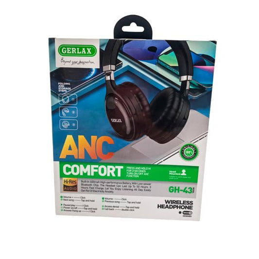 AUDIFONOS MANOS LIBRES BLUETOOTH GH-43 GERLAX NEGRO