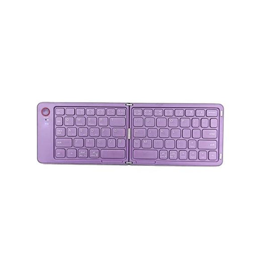 Teclado Inalámbrico B023 – Plegable, Recargable y Compacto (color morado)