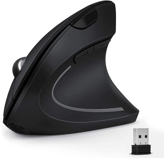 Mouse Inalámbrico Ergonómico M886 (Negro, RGB)