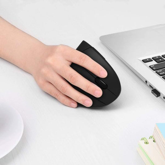 Mouse Inalámbrico Ergonómico M886 (Negro, RGB)