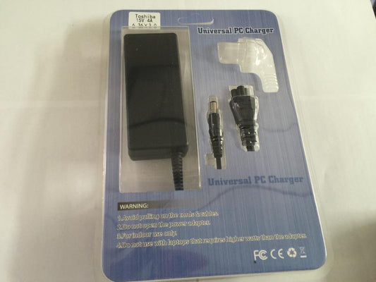 Cargador para Laptop Toshiba 15V 4A – Conector 6.3 x 3.0 mm