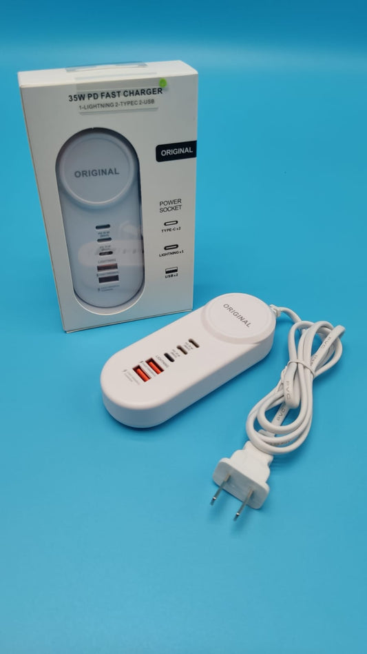 CARGADOR POWER SOCKET USB/TYPE C/IOS CARGA RÁPIDA