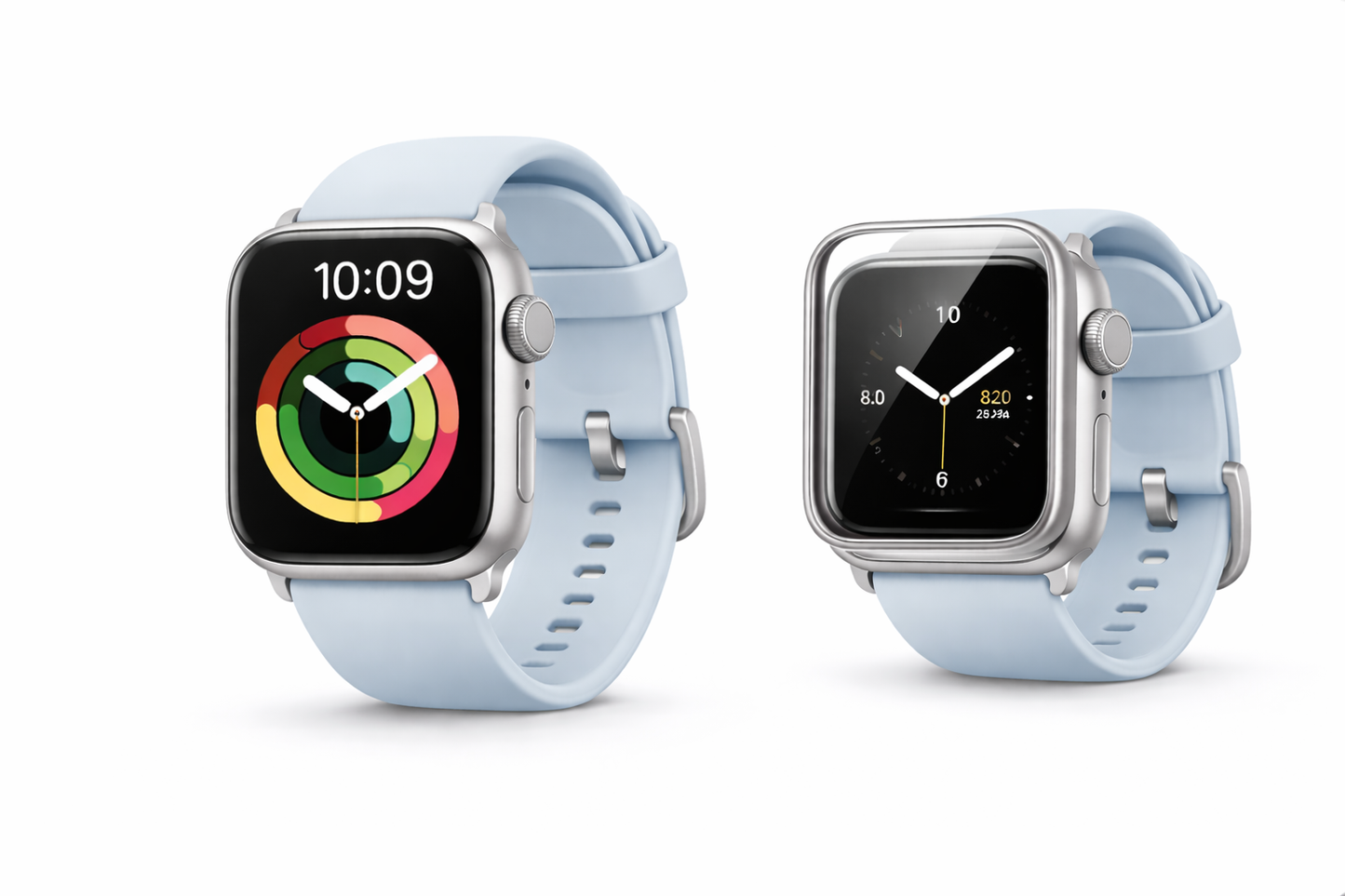 Apple Watch Series 10 46 mm Silver Aluminio Blue Cloud