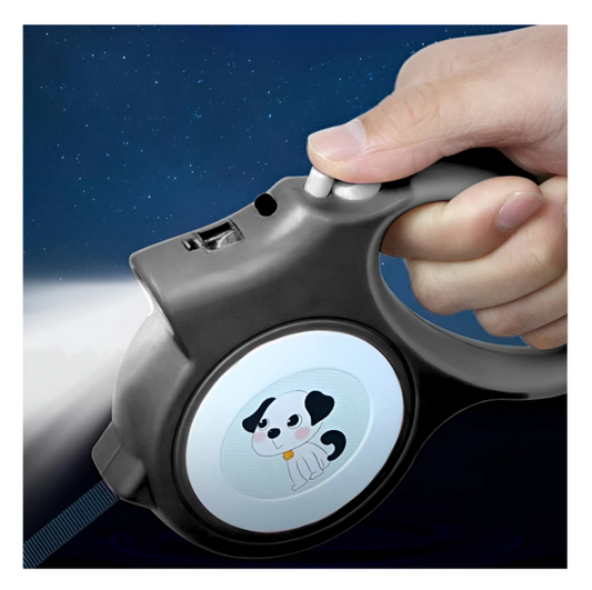 Faja Retráctil para Mascotas 5 m con Luz LED