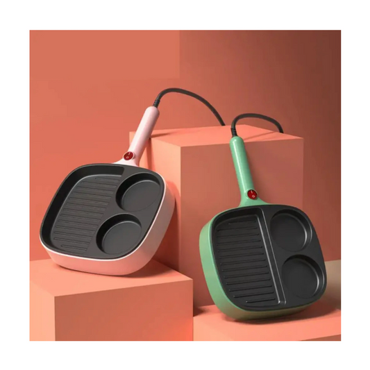 Sartén Eléctrico 3 en 1 – Modelo FEL2305112 (Color rosado)