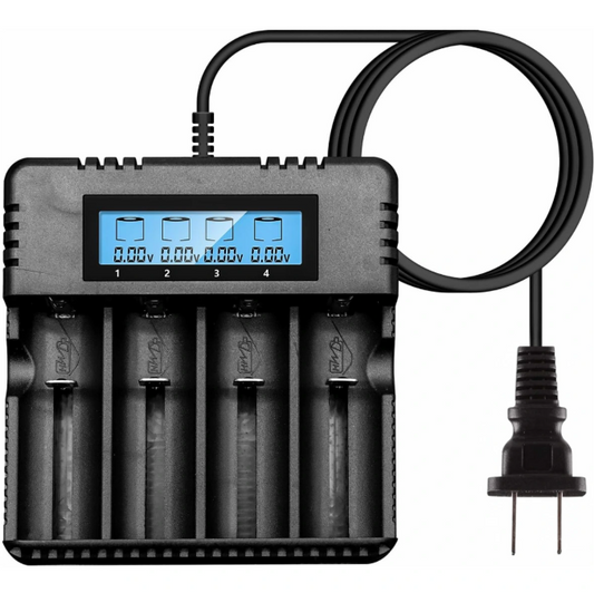 Cargador Universal de Baterías con Pantalla