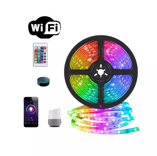 Tira LED Rítmica 5 m WiFi – Compatible con Alexa y Google Home