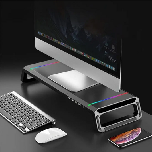 Mesa Multifunción con Gavetas y Luces LED RGB