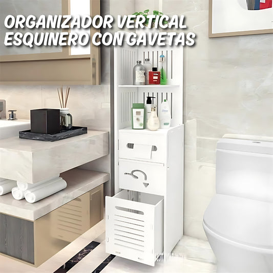 Organizador Vertical Esquinero con Gavetas