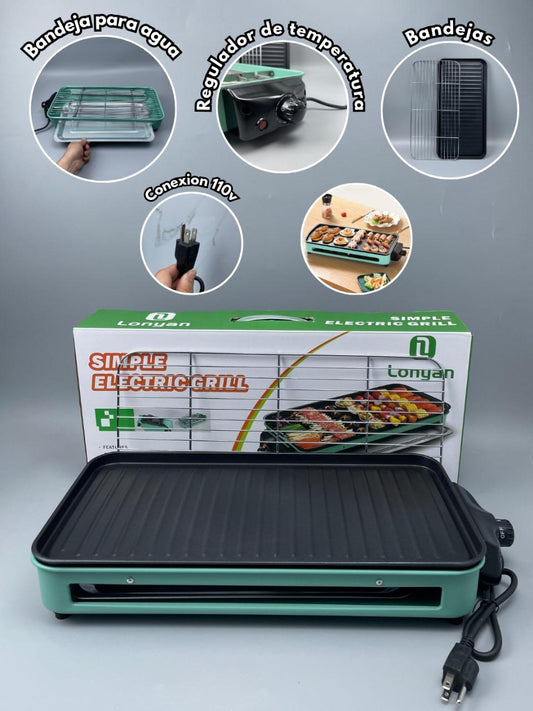 Parrilla Eléctrica Lonyan 110V con Control de Temperatura