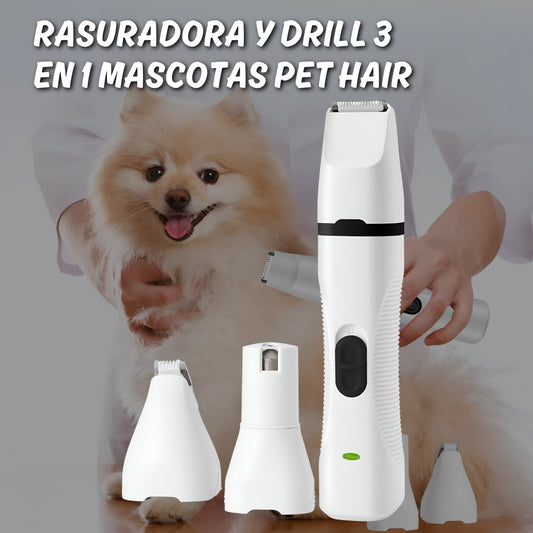 Rasuradora y Drill 3 en 1 para Mascotas – Pet Hair BZ-801
