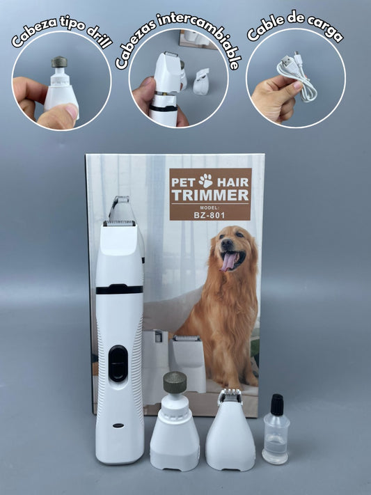 Rasuradora y Drill 3 en 1 para Mascotas – Pet Hair BZ-801