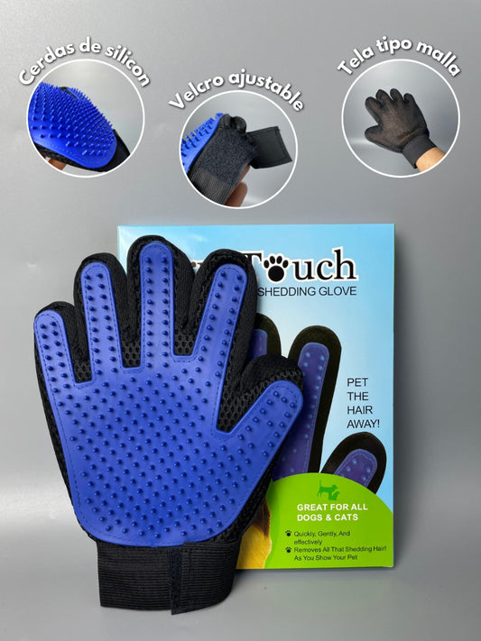 Guante para Peinar Mascotas – Recolección de Pelo para Perros y Gatos