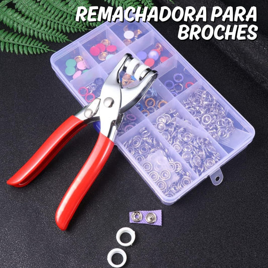Pinza para Broches + 150 Ojales