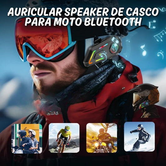 Auricular Speaker de Casco para Moto Bluetooth