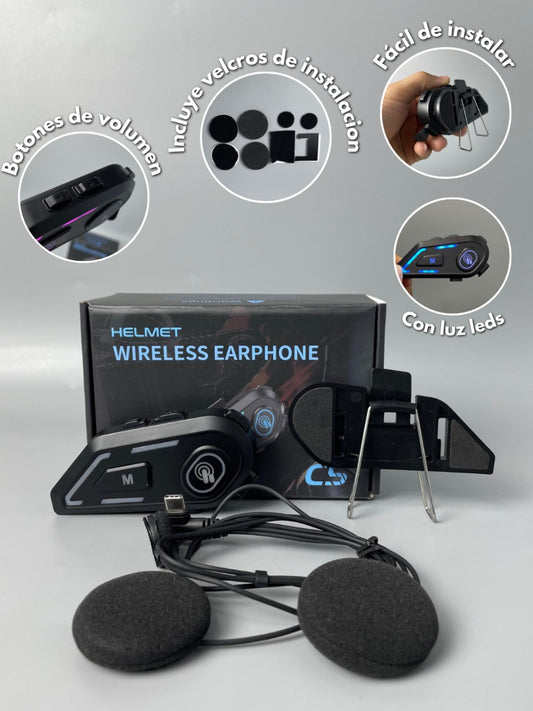 Auricular Speaker de Casco para Moto Bluetooth