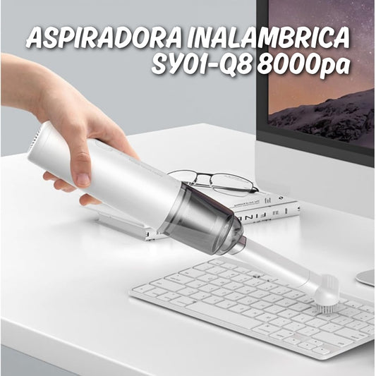 ASPIRADORA INALÁMBRICA 120W QL-101 CON ACCESORIOS