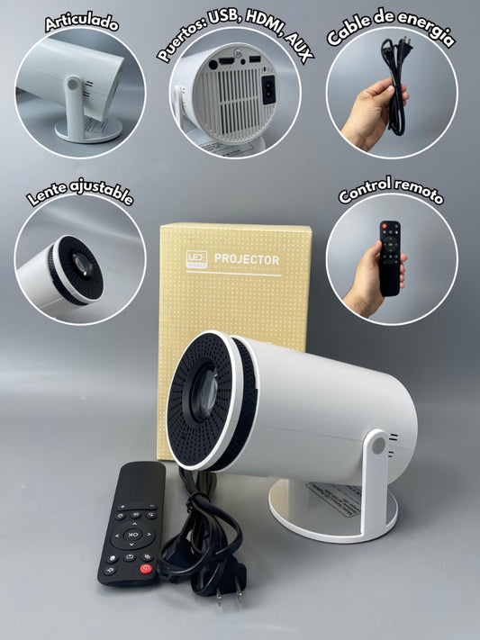 Proyector HY300 – 720p HD con Streaming y USB