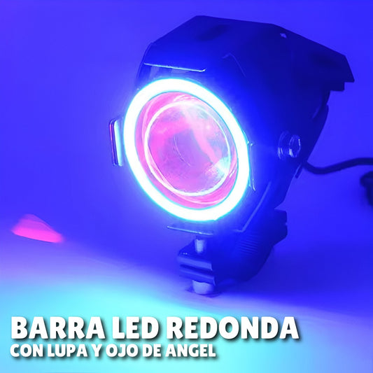Barra LED Redonda con Lupa y Ojo de Ángel