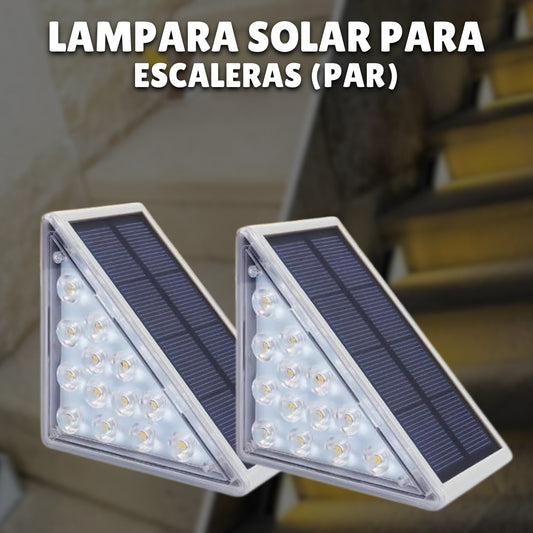 Lámpara solar para escaleras (par)