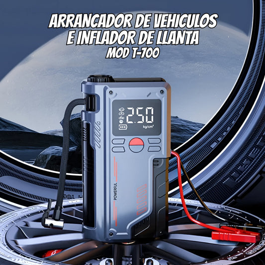Arrancador de vehículos e inflador de llantas T-700