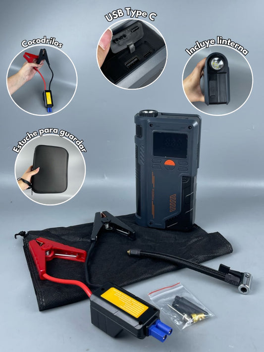 Arrancador de vehículos e inflador de llantas T-700