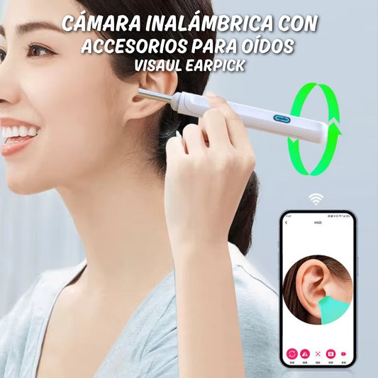 Cámara Inalámbrica con Accesorios para Oídos Visual Earpick