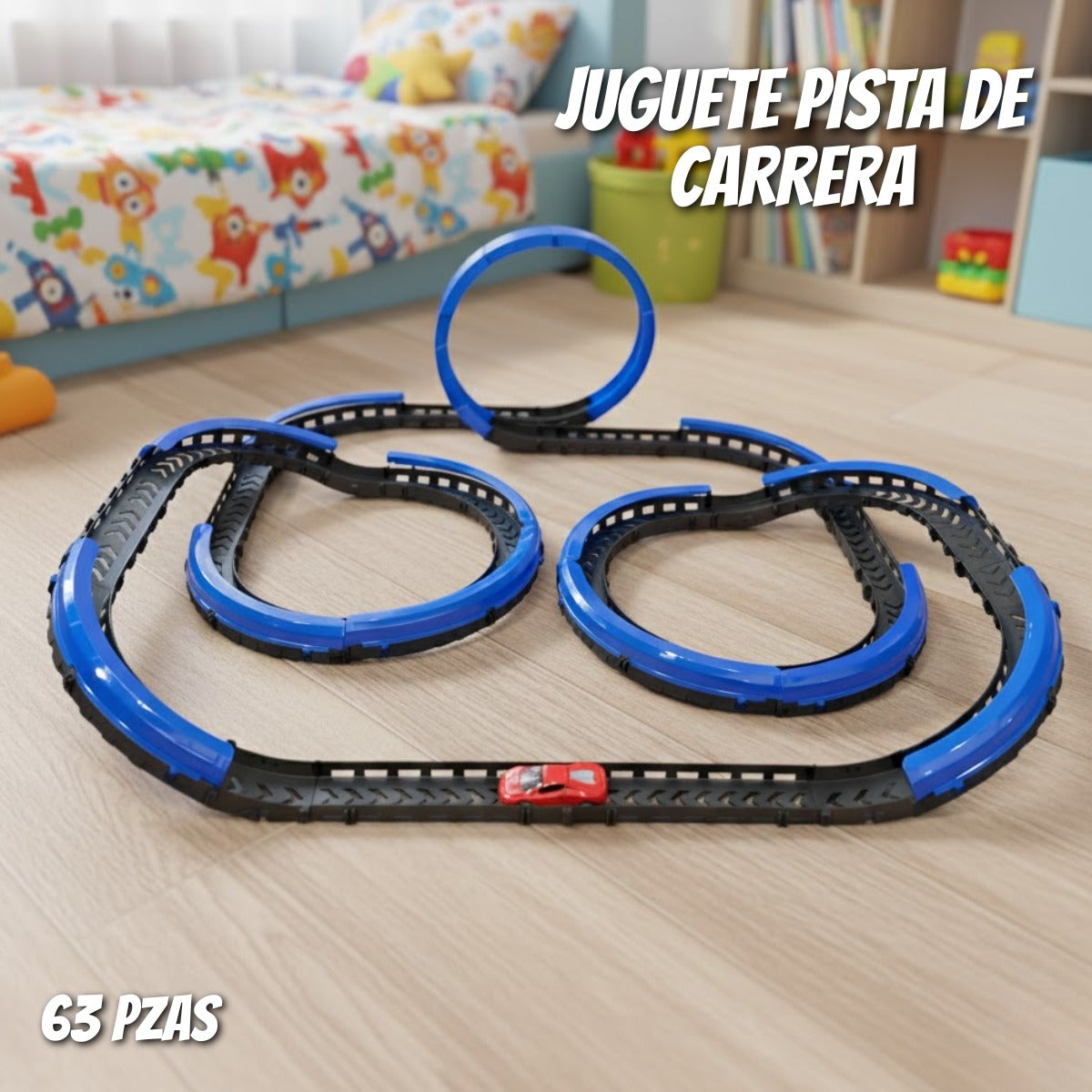PISTA DE CARRERA FT-18 63 PZAS