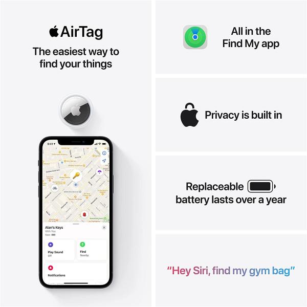 AIRTAG APPLE – LOCALIZADOR INTELIGENTE CON CHIP U1