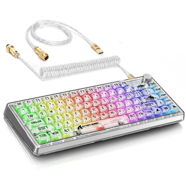 Teclado Mecánico Transparente K75 RAINBOW
