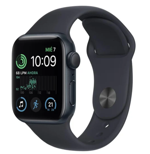 Apple Watch SE 2.ª Generación 40 mm Midnight GPS + Correa de Silicón