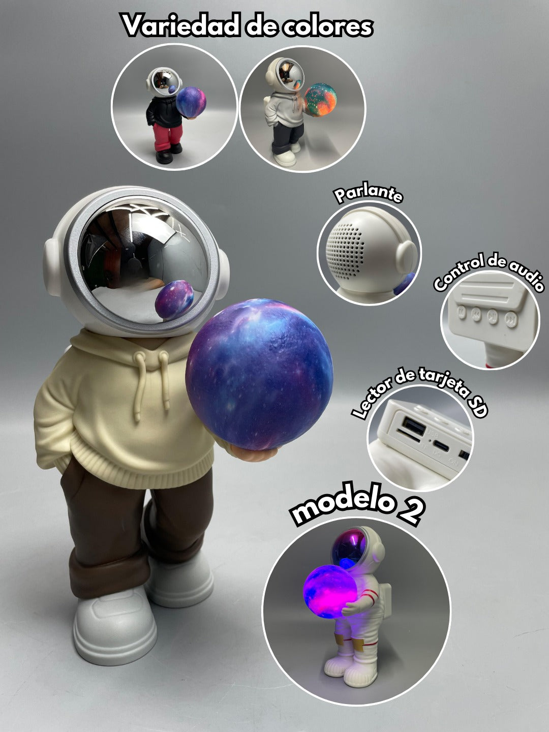 Lámpara\Parlante de astronauta