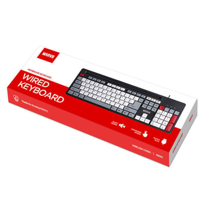 Teclado Office KB005 EN – Marvo (Gris)