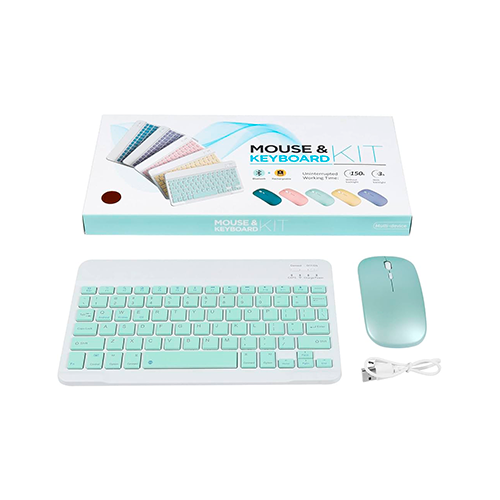 SET TECLADO MOUSE INALAMBRICO VERDE