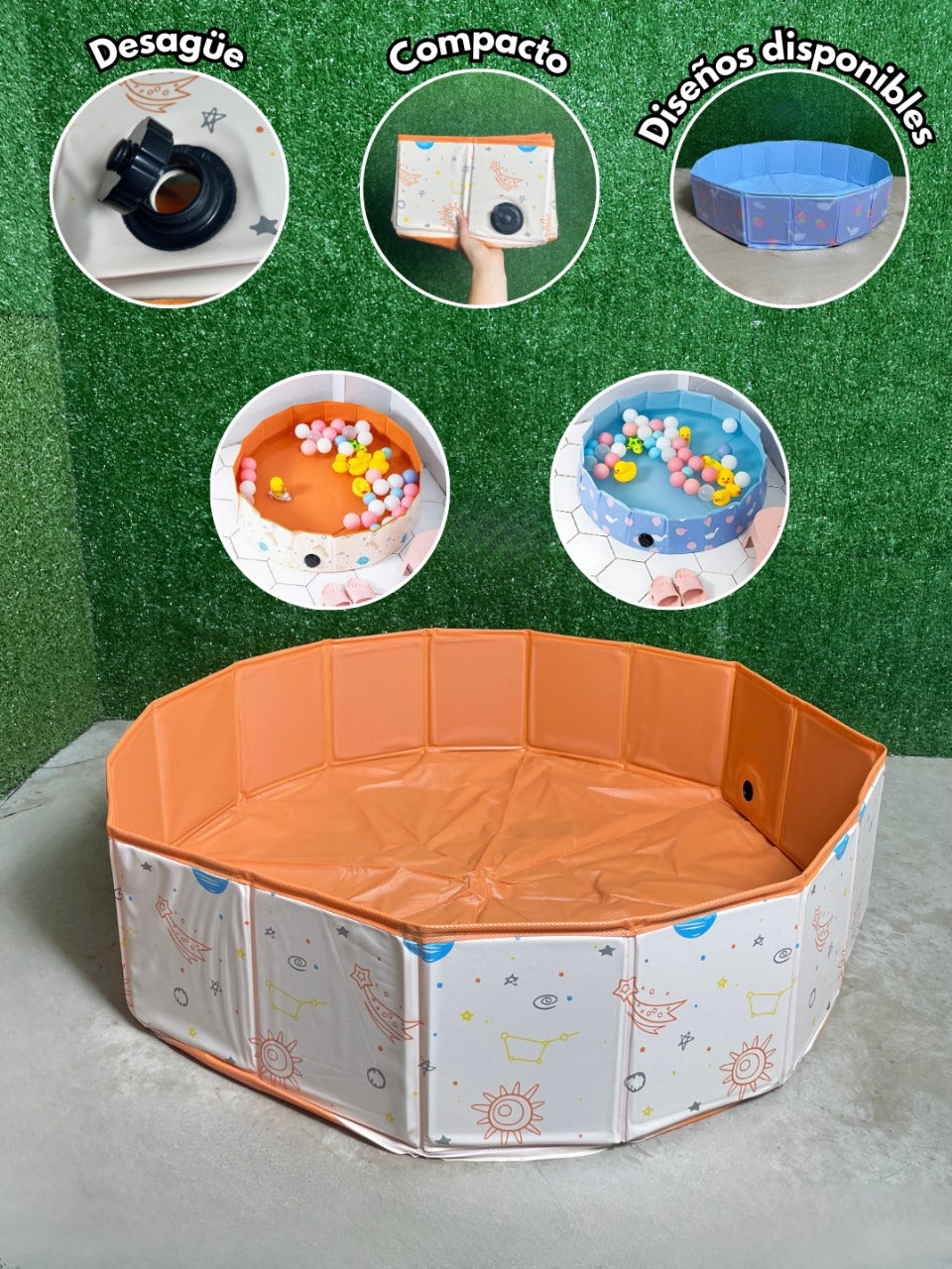 PISCINA PLÁSTICA 80 DIAM X 20 ALTURA