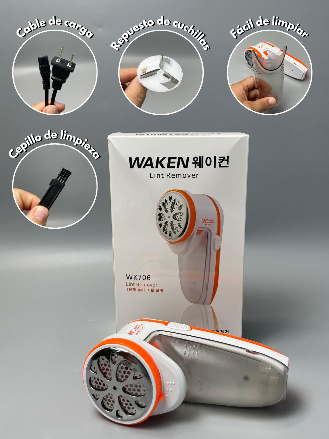 REMOVEDOR DE PELUSA WAKEN WK706