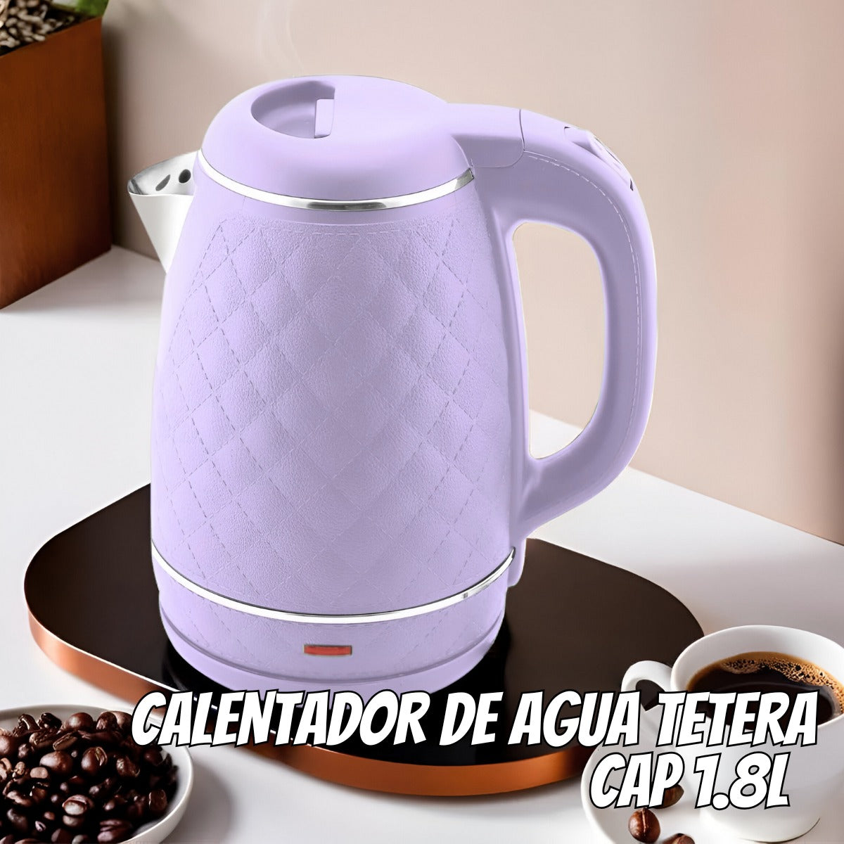 CALENTADOR DE AGUA TETERA CAP 1.8L GY-821 GYNIPOT FASHION COLORS