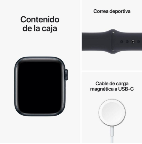 Apple Watch SE 2.ª Generación 40 mm Midnight GPS + Correa de Silicón