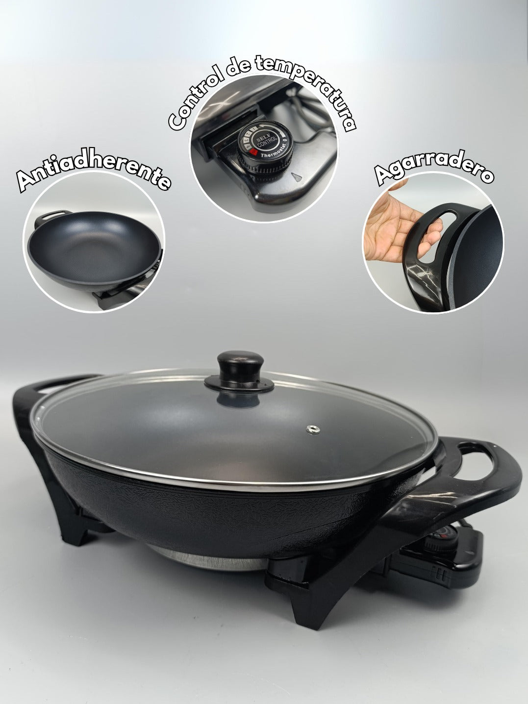 SARTEN ELECTRICO REDONDO. GYNIPOT GY-3130