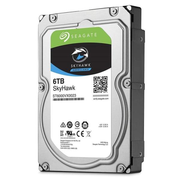 Disco duro interno 6tb: seagate skyhawk, 3.5" sata iii, vigilancia