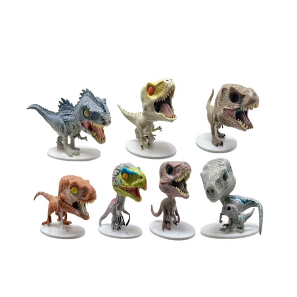 Set de Figuras de Colección: Dinosaurios Jurásicos Chibi