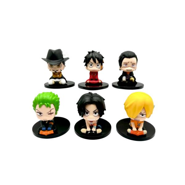 Set de Figuras de Colección: Tripulación Chibi One Piece