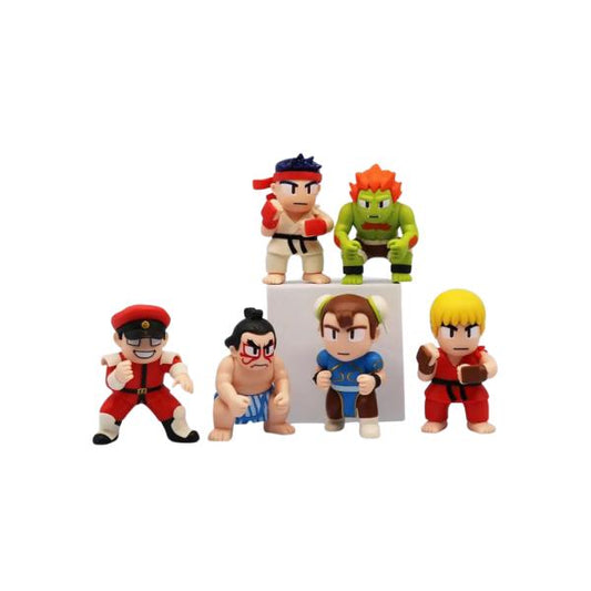 Set de 6 Figuras: Pixel Fighters