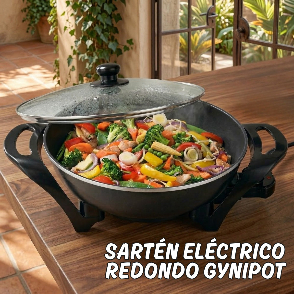 SARTEN ELECTRICO REDONDO. GYNIPOT GY-3130