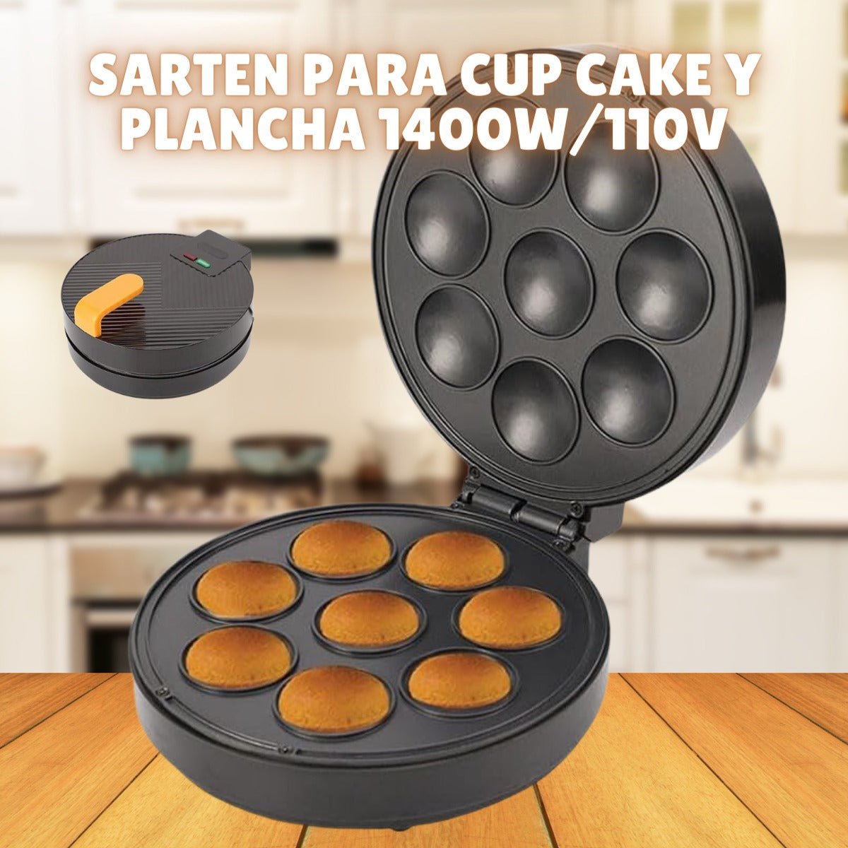 SARTÉN PARA CUPCAKES Y PLANCHA